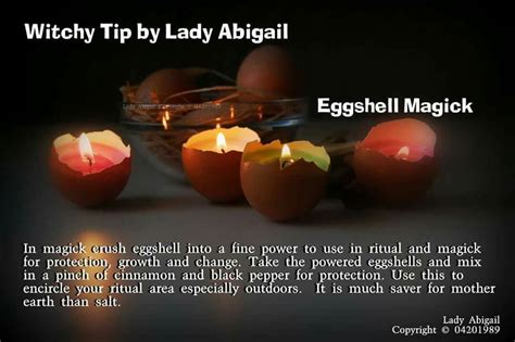 Witchcraft with eggshells
